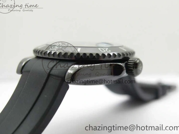 MiroTime 0201 Soft Submariner 40mm Black Ceramic 5GF Best Edition Pink Painting Dial on Black Rubber Strap SA 2472